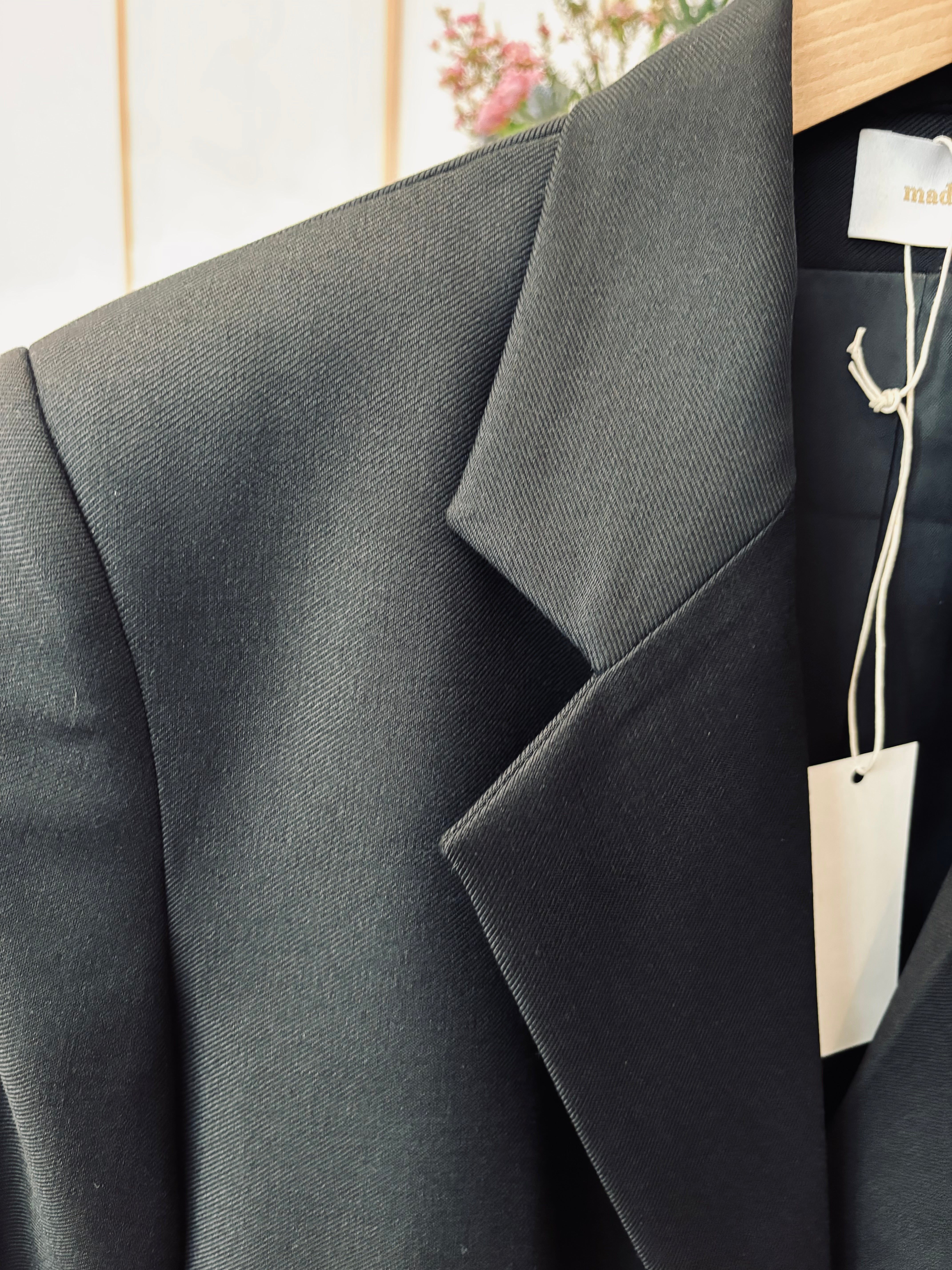 Marynarka z wełny czarna