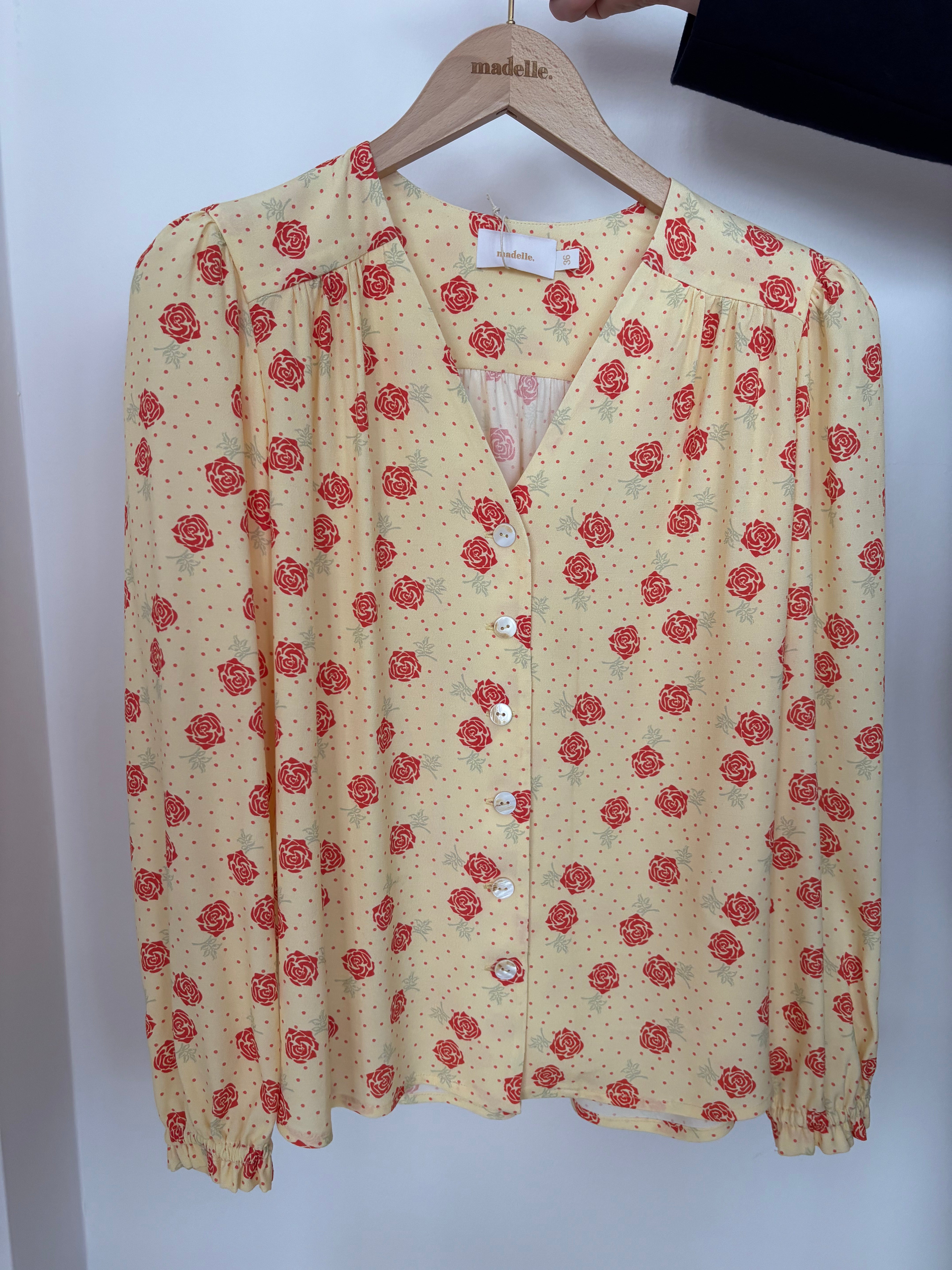 Wiskozowa bluzka w kwiaty