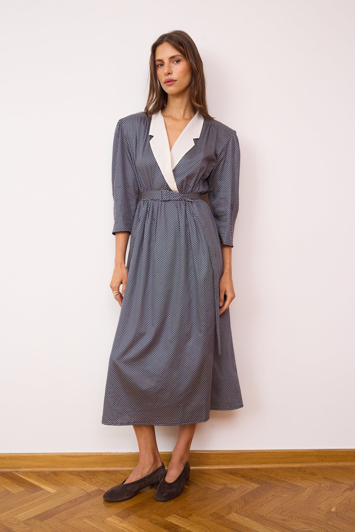 Wanda polka dot cotton dress
