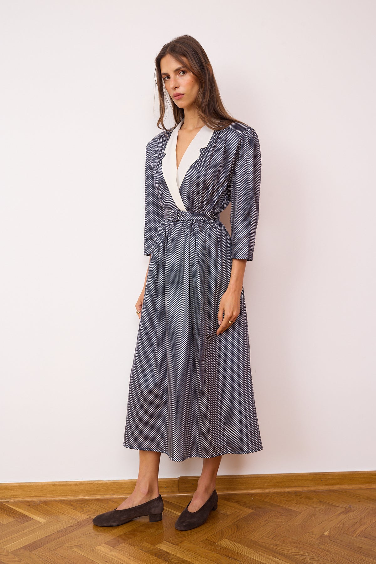 Wanda polka dot cotton dress