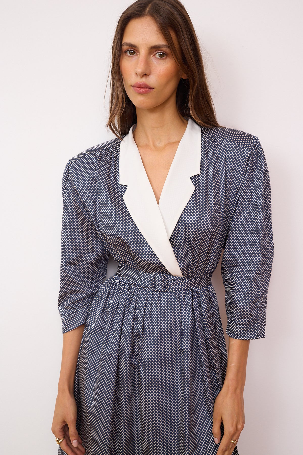 Wanda polka dot cotton dress