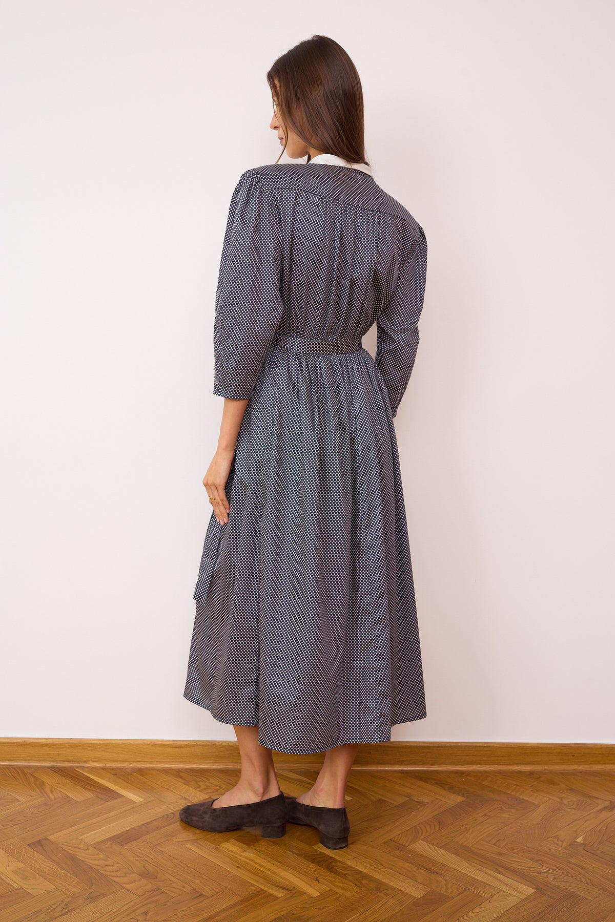 Wanda polka dot cotton dress