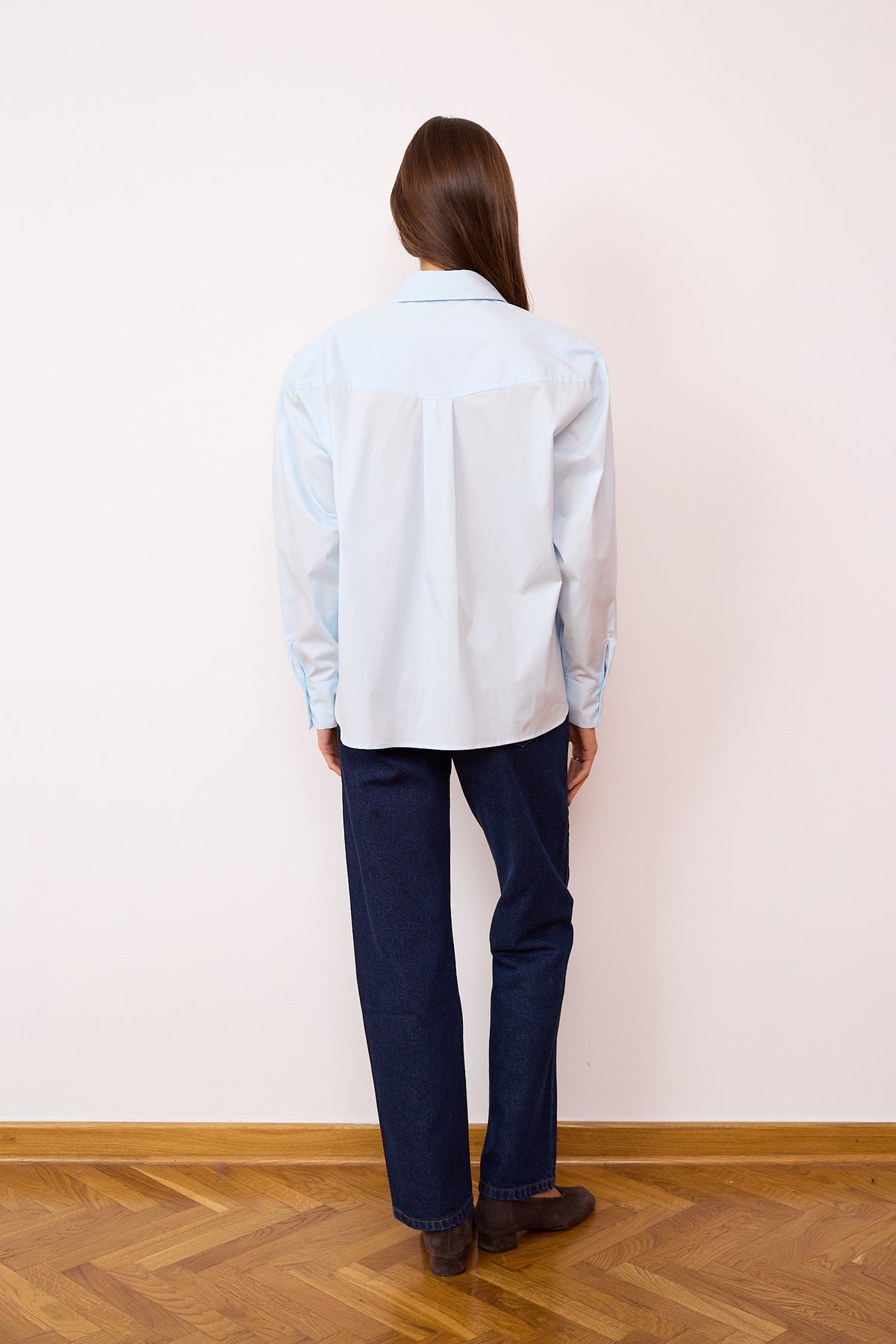 Thea cotton shirt light blue