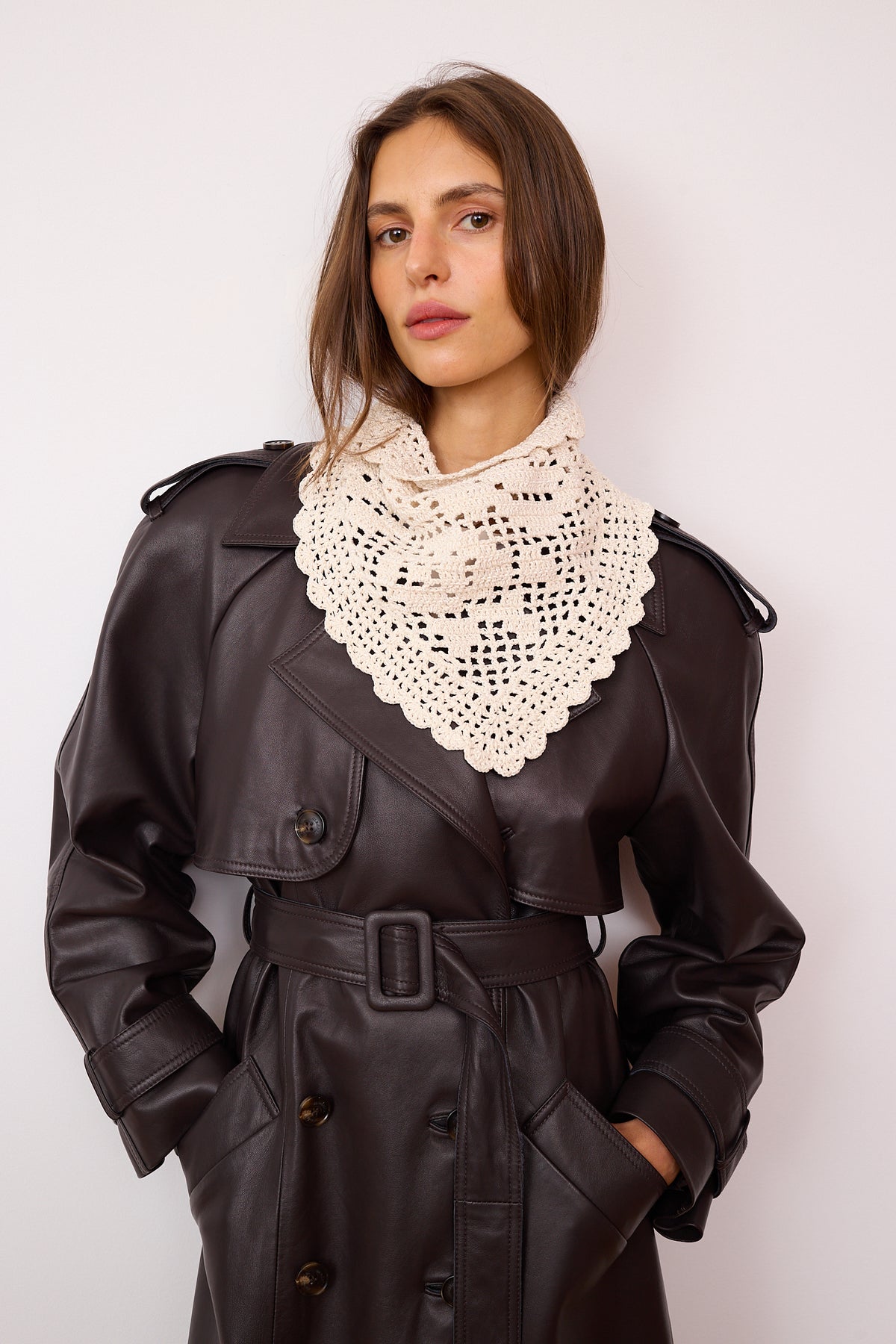 Châle Irena fait main au crochet