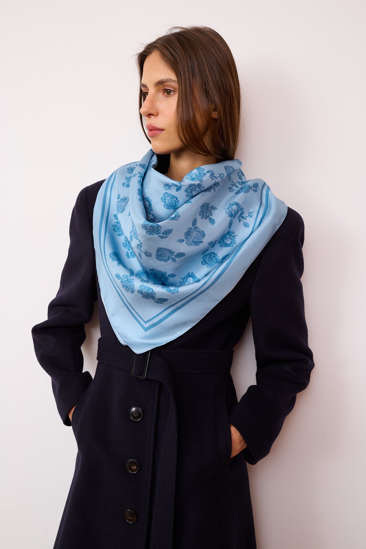 Foulard en soie Rosa