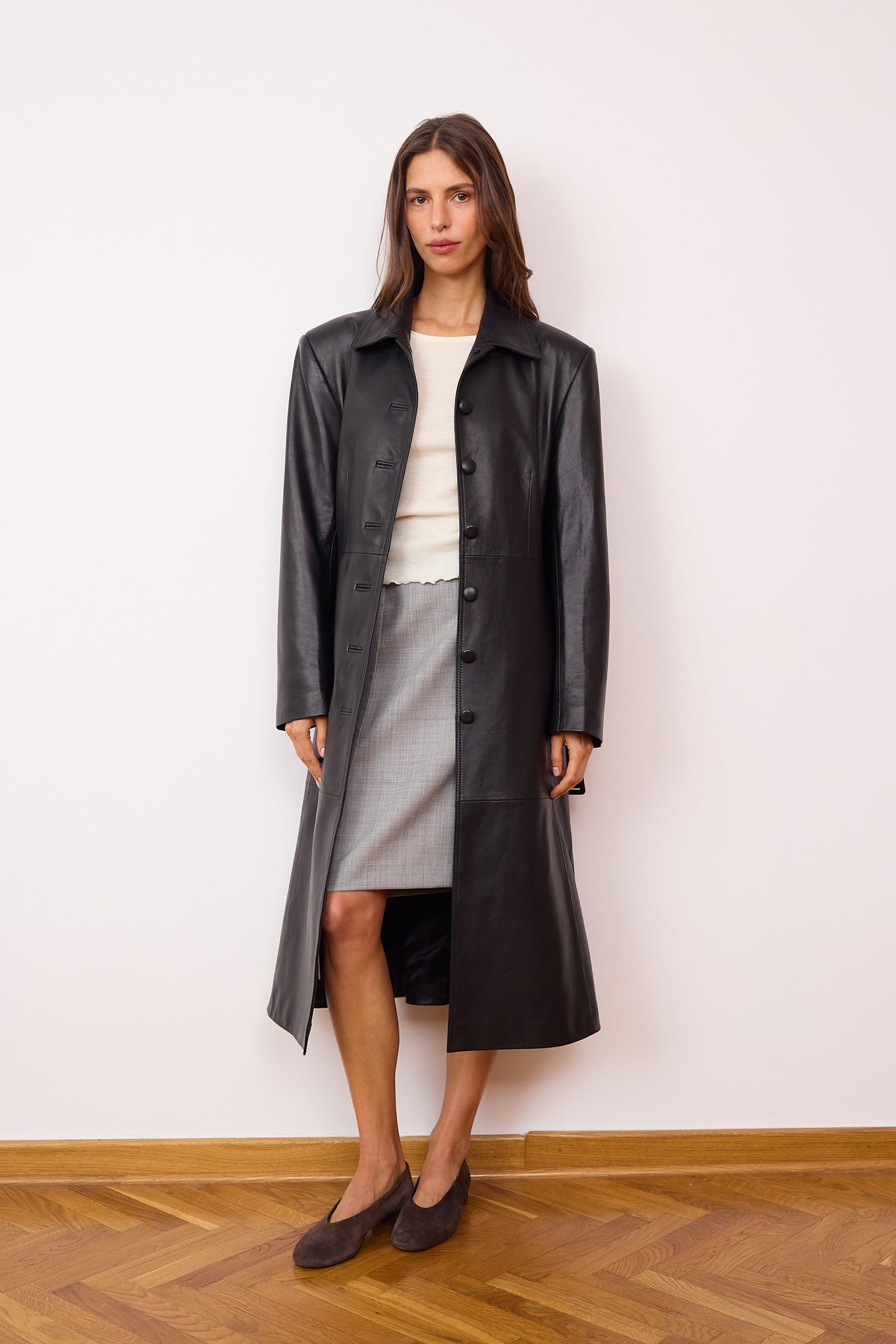Manteau en cuir Ernest