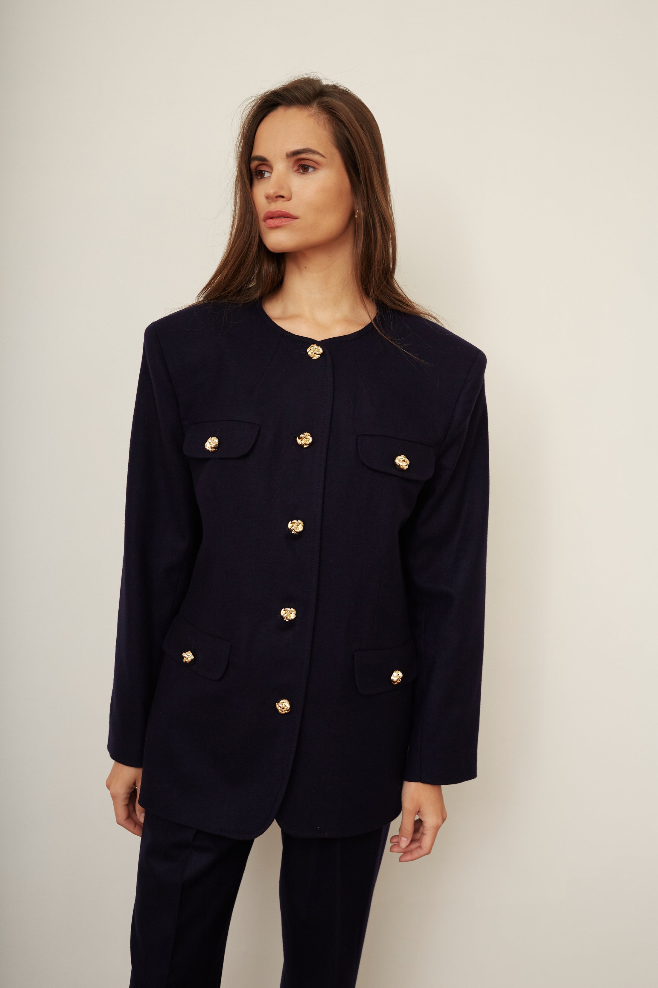Cindy Navy Blue Jacket / Coming Soon