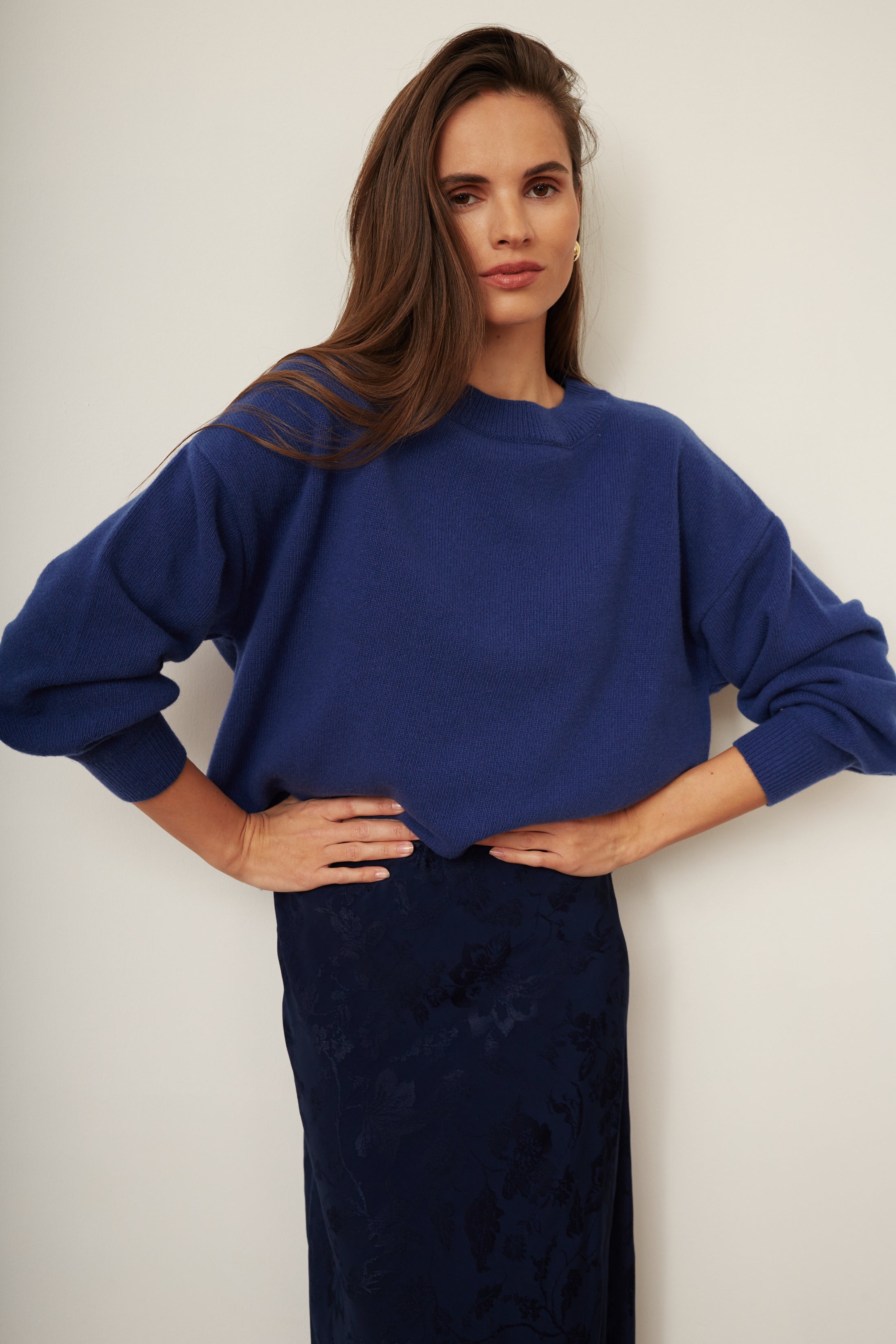 Pull Fred, bleu marine lumineux
