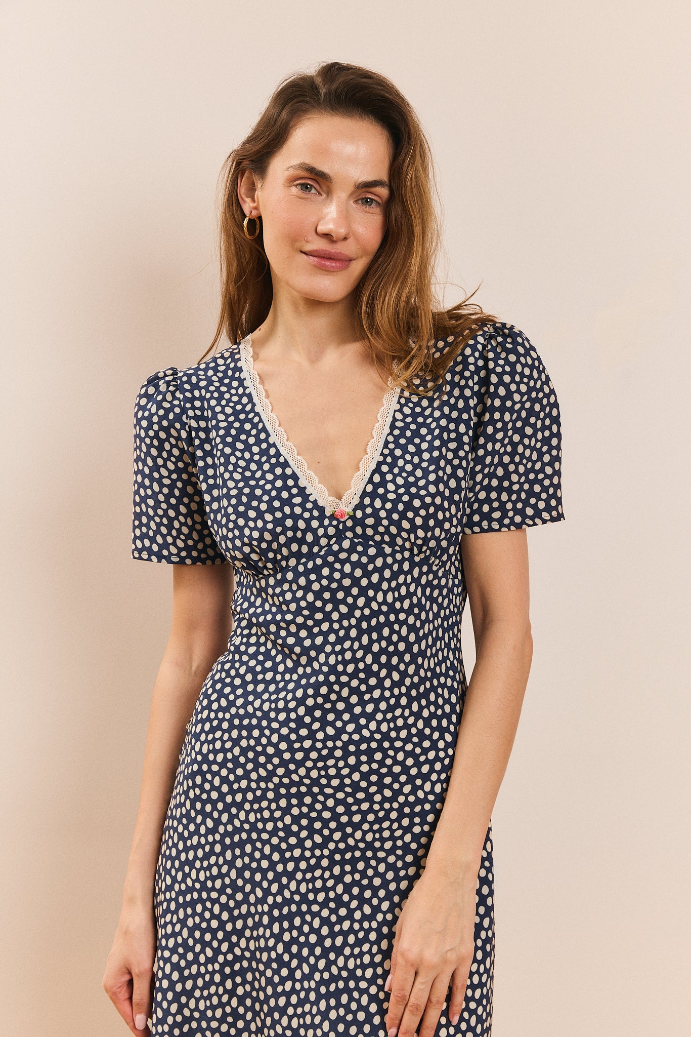 Sukienka Leonia granatowa