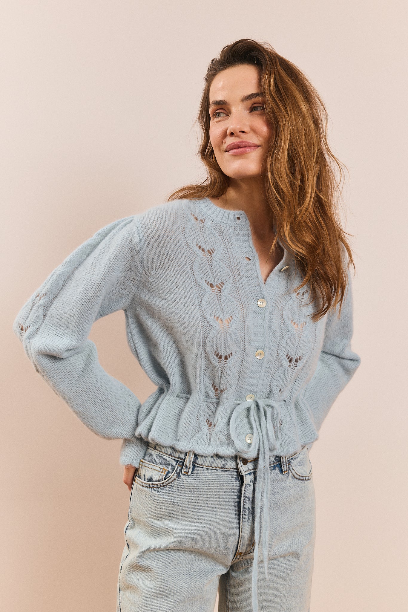 Kardigan Molly błękitny
