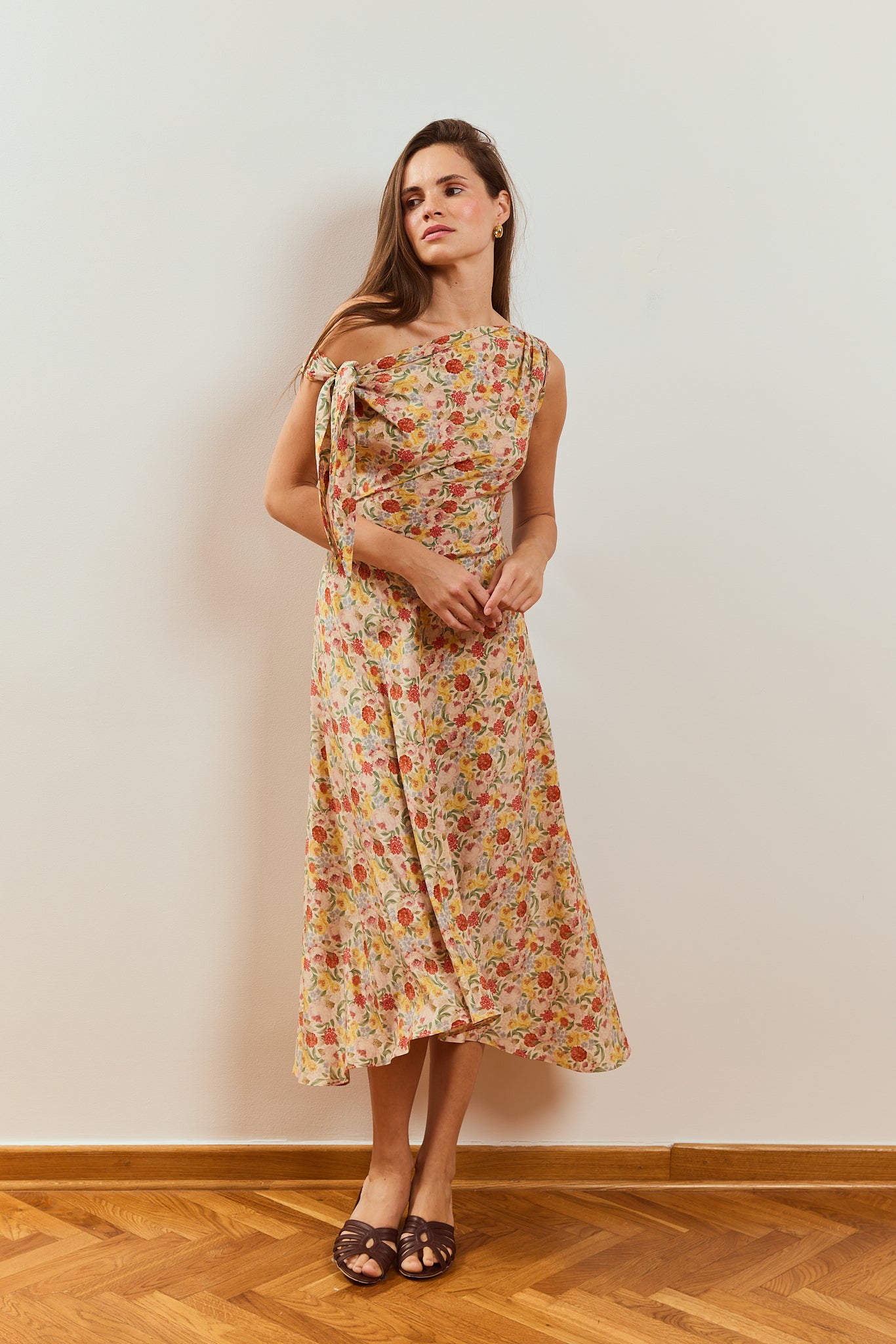 Robe en soie Prune