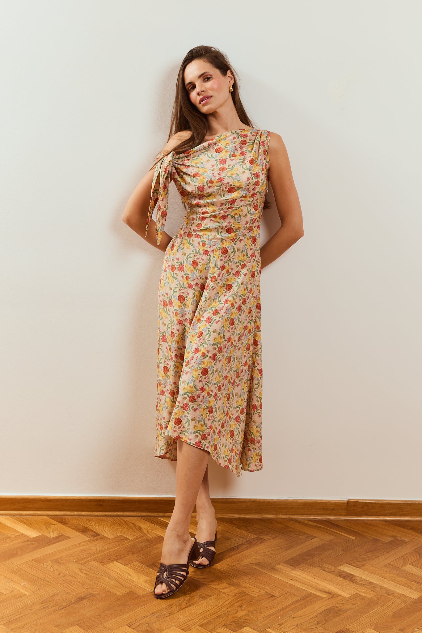 Robe en soie Prune