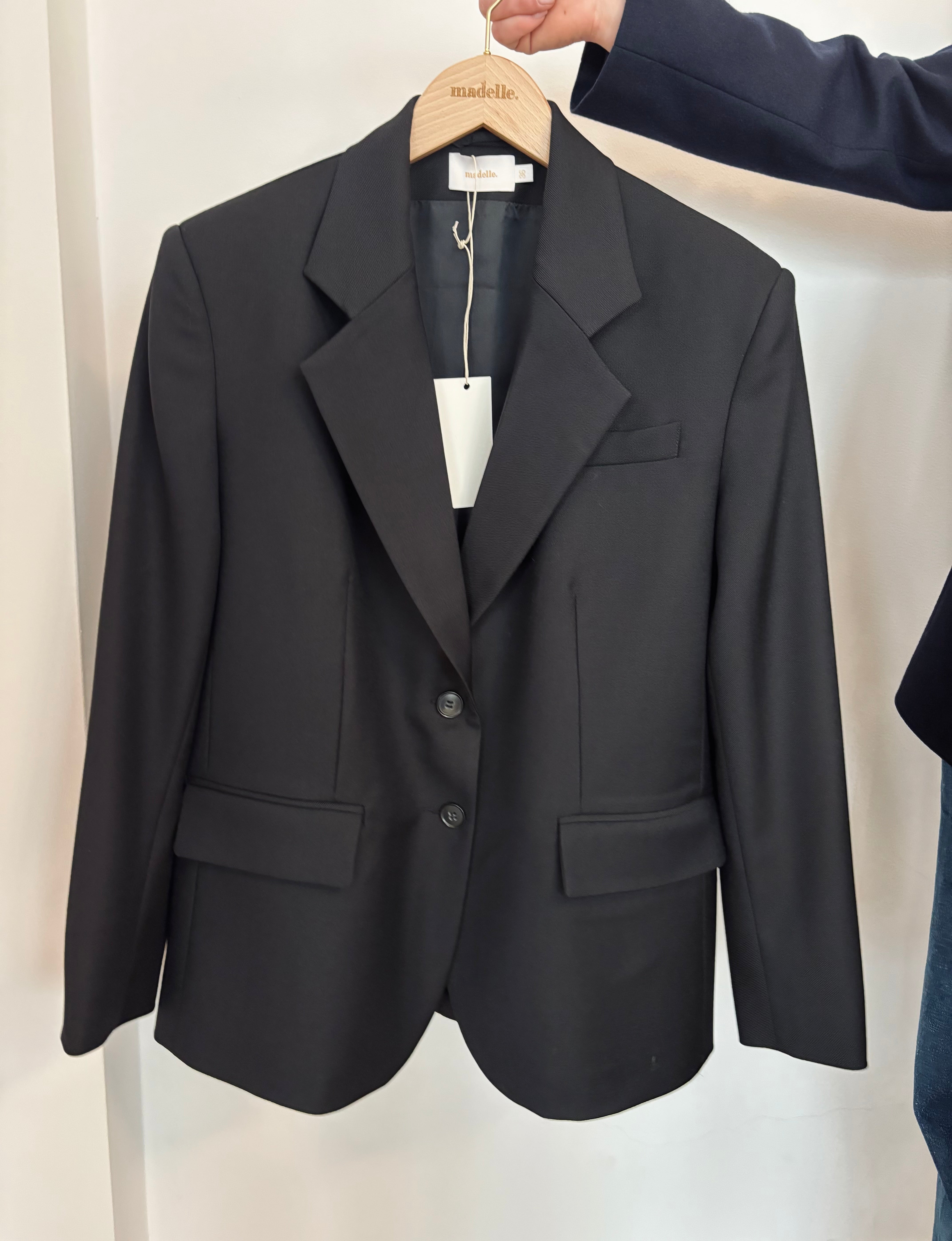 Marynarka z wełny czarna