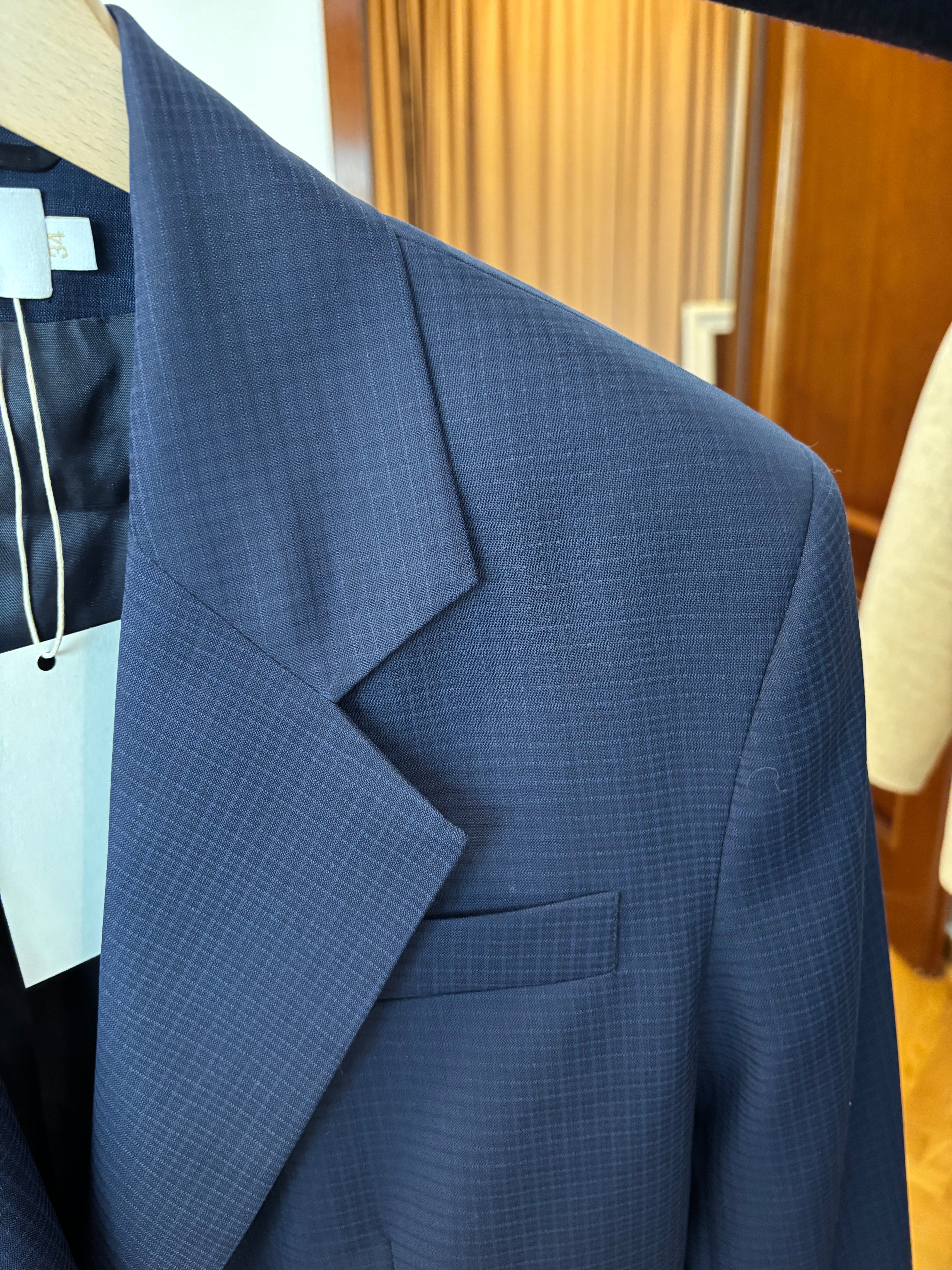 Marynarka z wełny szafirowo-granatowa