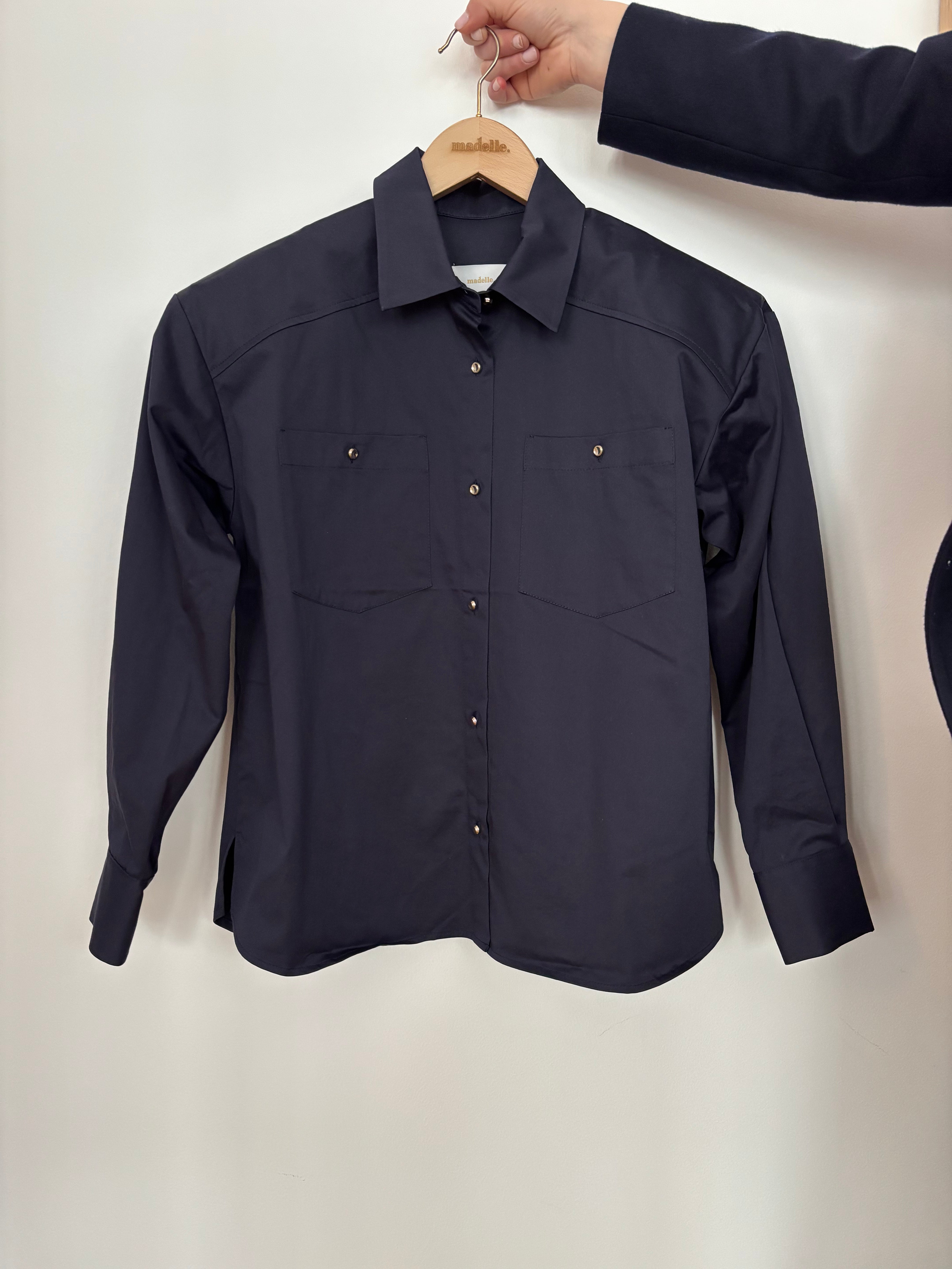 Bawełniana koszula Thea granatowa