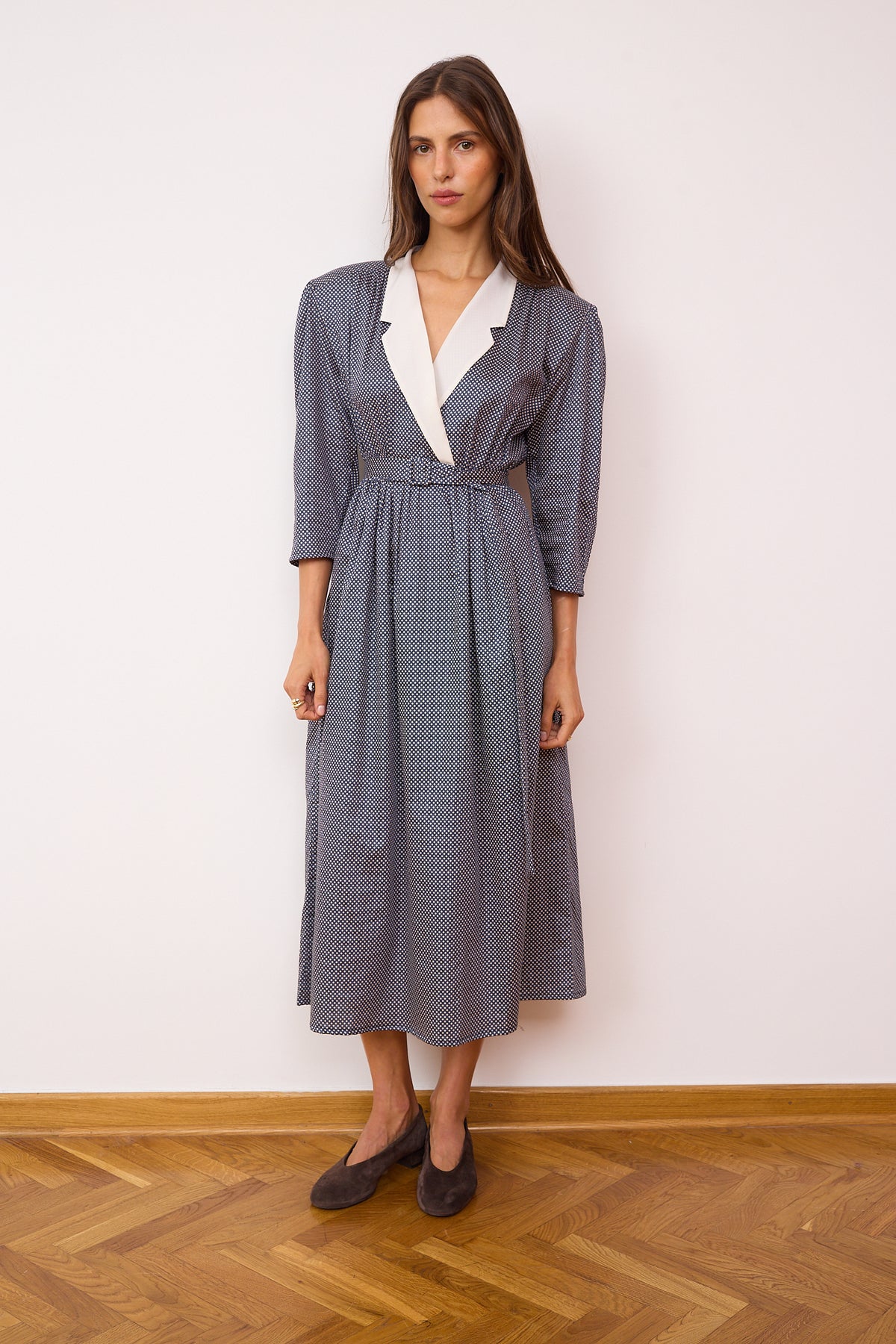 Wanda polka dot cotton dress