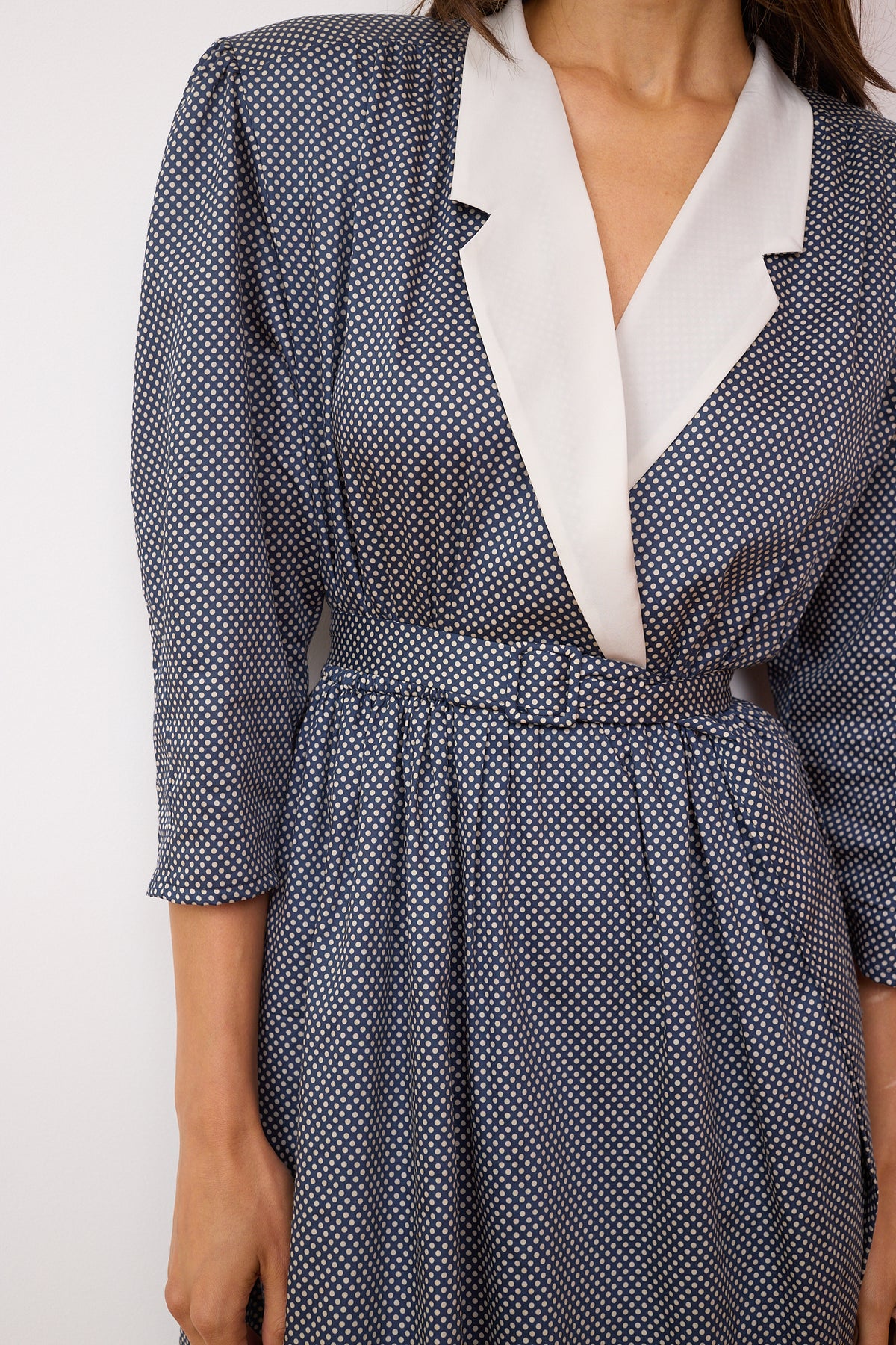 Wanda polka dot cotton dress