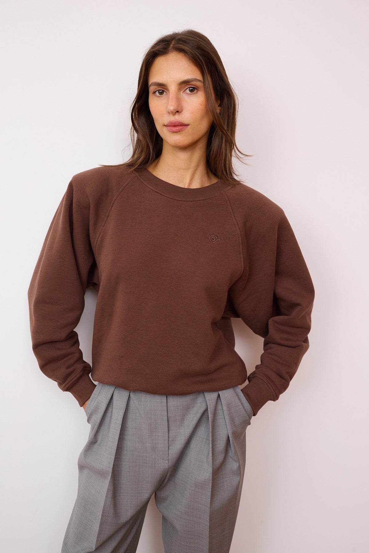 Bluza Cecile brązowa