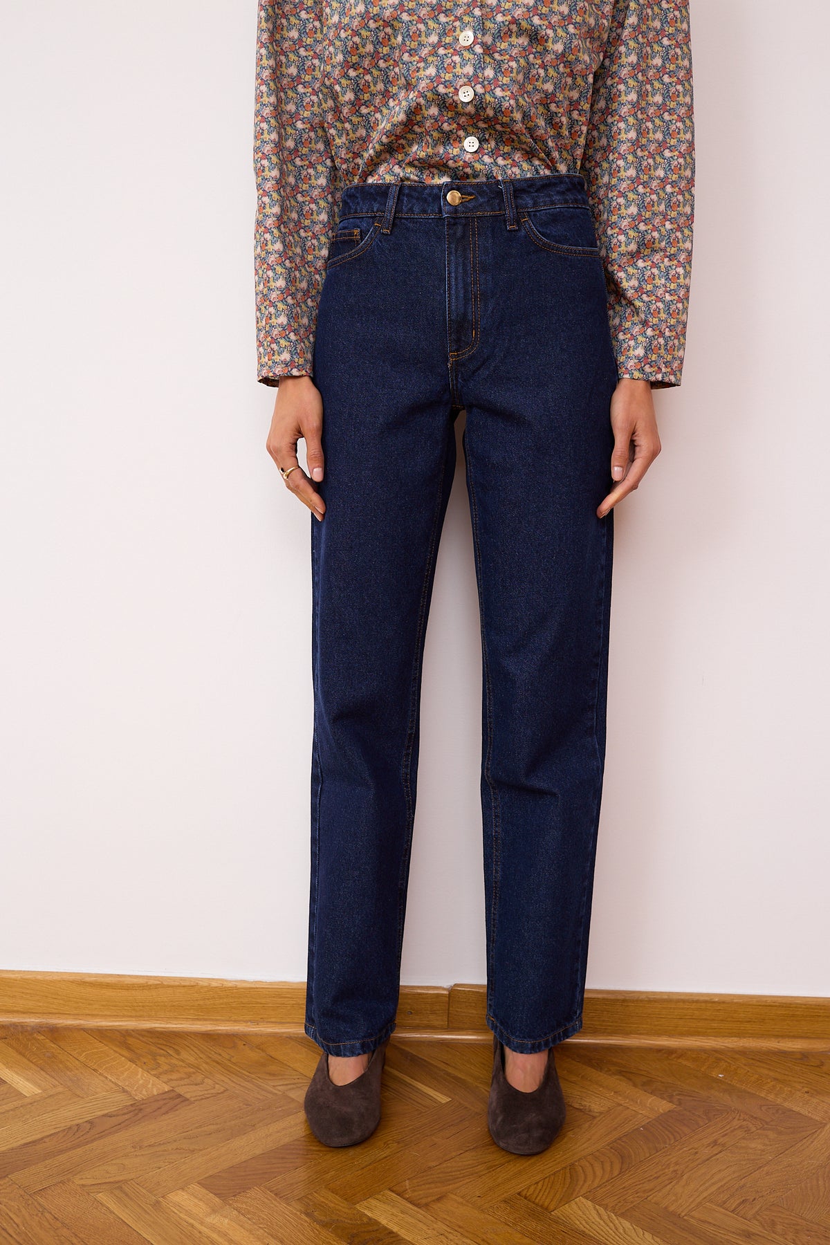 Jeans Nicolas bleu marine