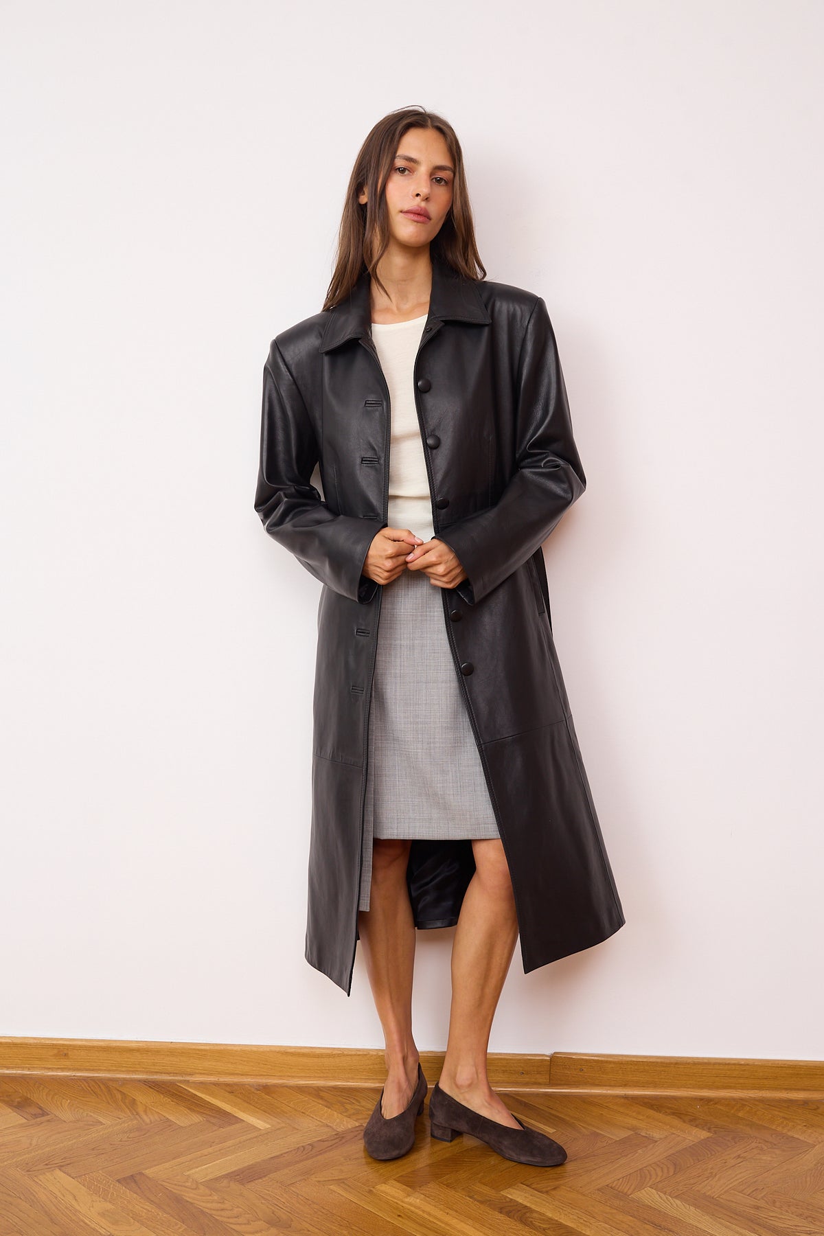 Manteau en cuir Ernest