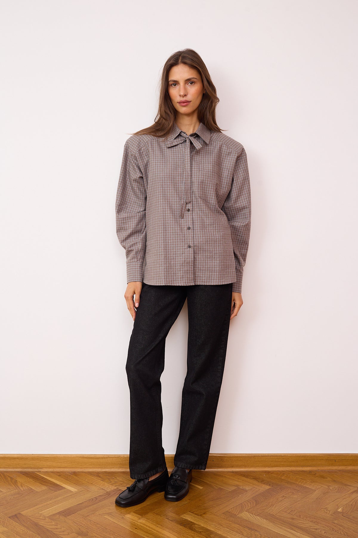 Thea plaid cotton shirt