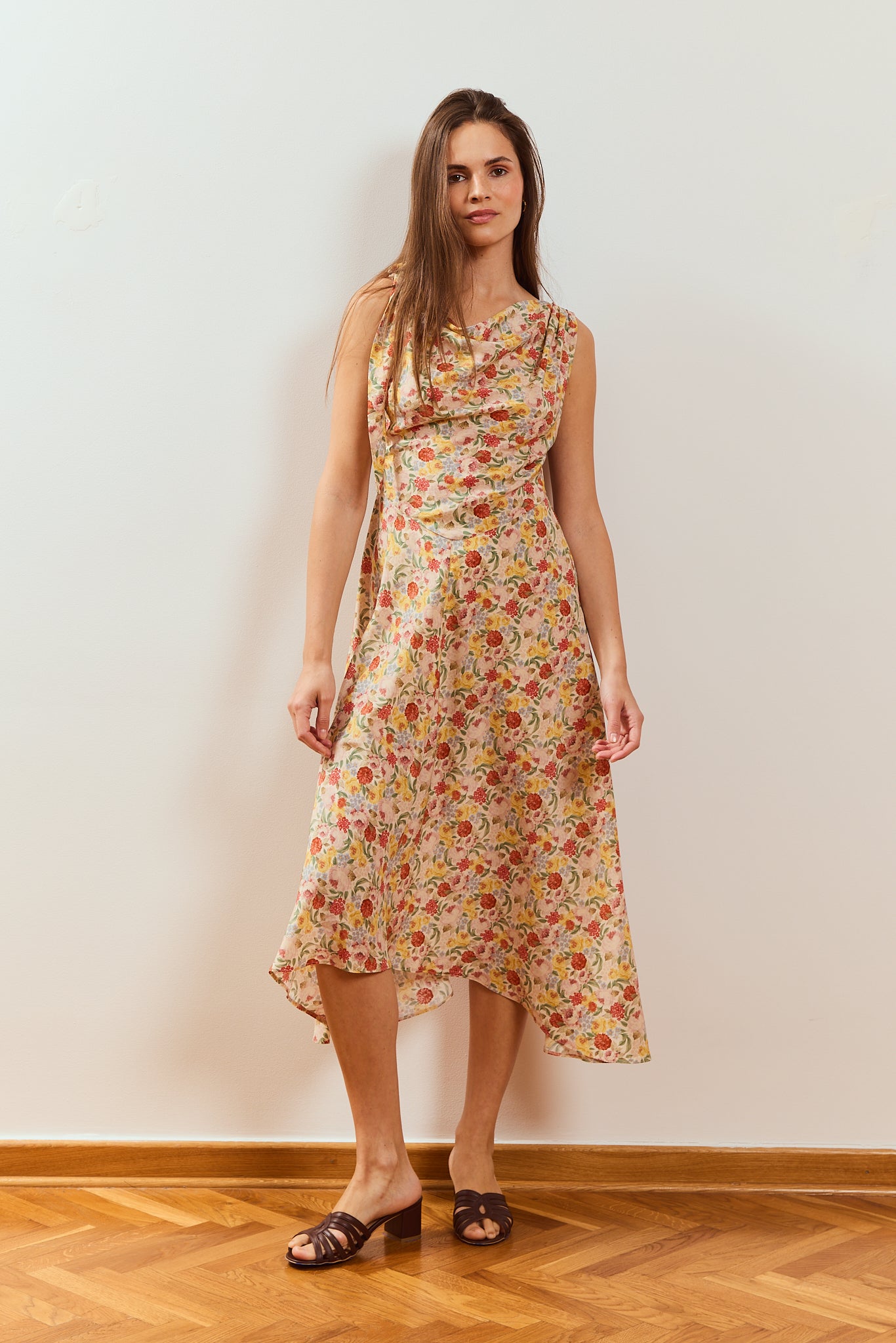 Robe en soie Prune