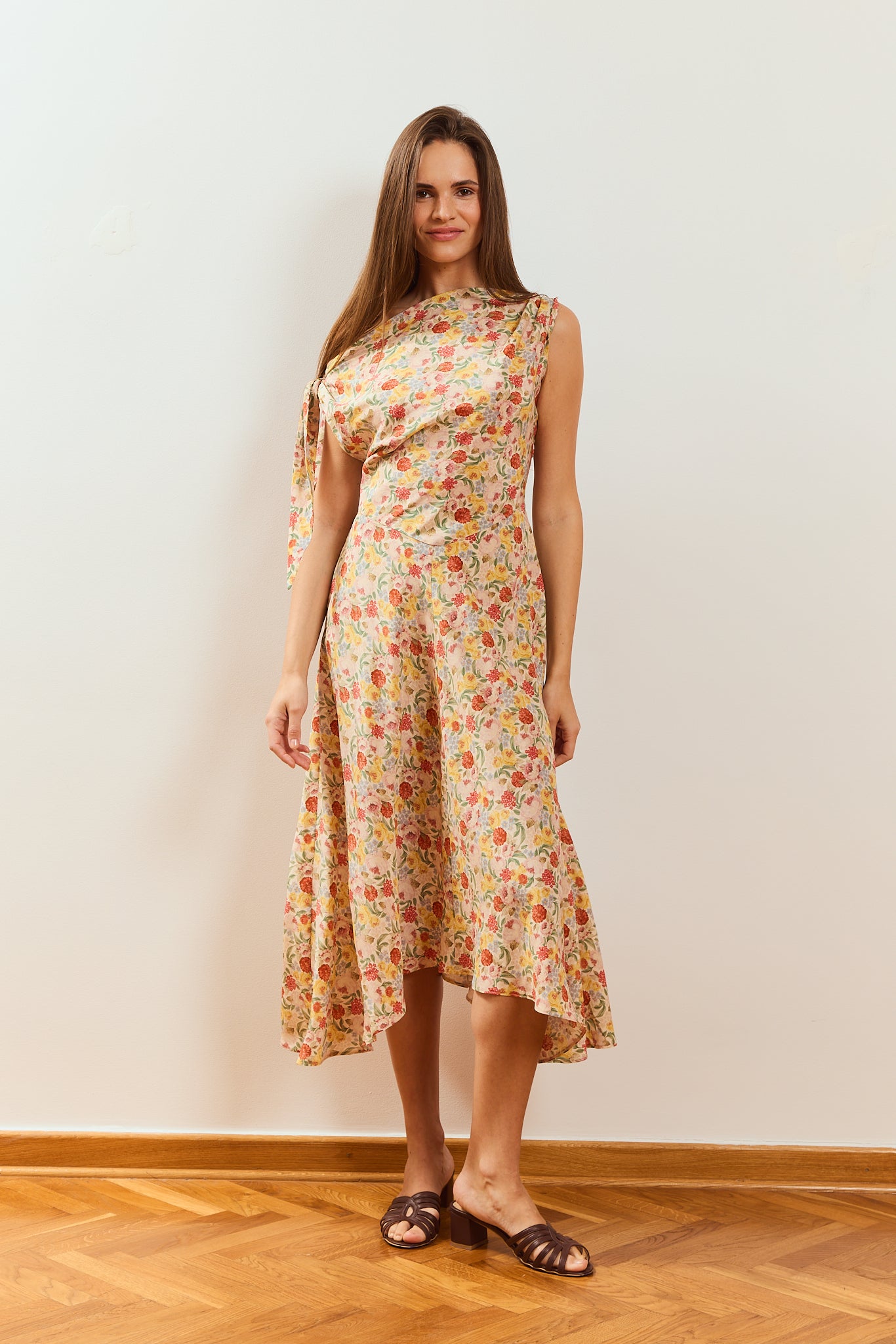 Robe en soie Prune