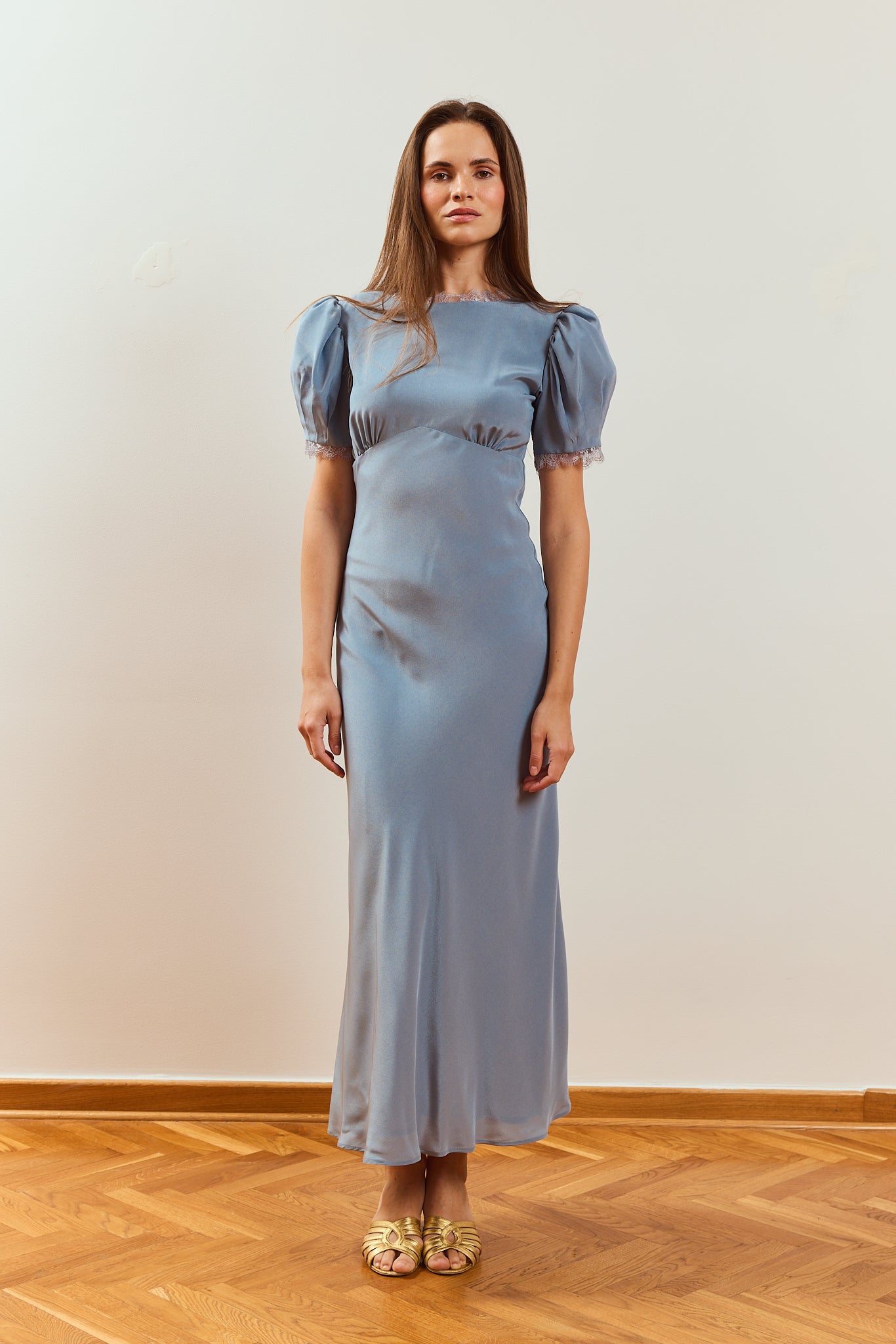 Sukienka Gabrielle błękitna