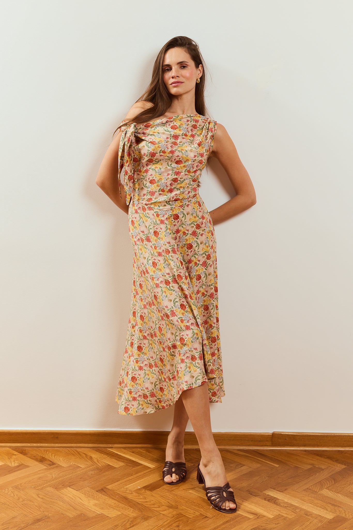 Robe en soie Prune