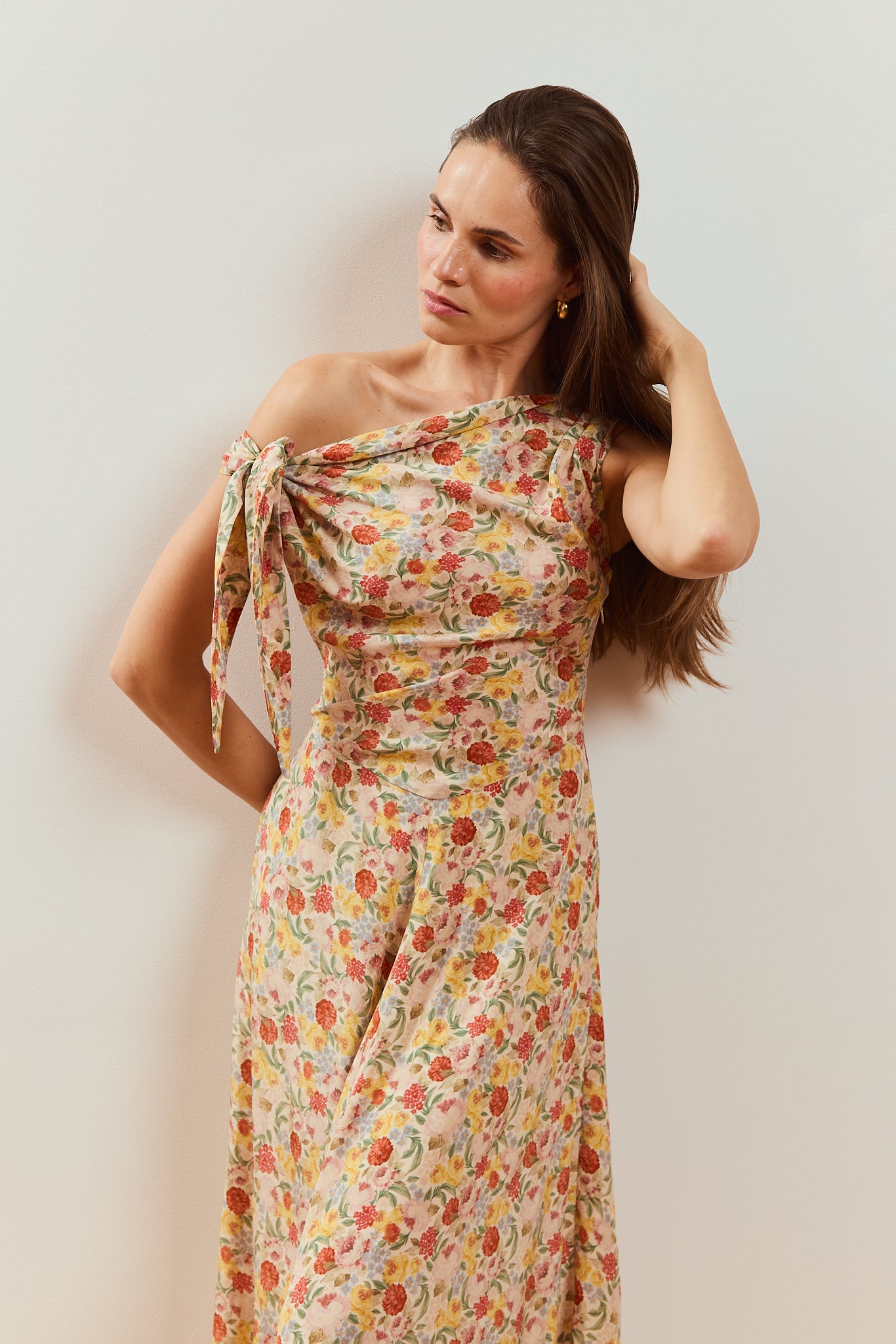Robe en soie Prune